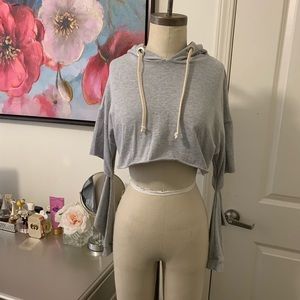 Women’s Cropped Sweatshirt with Hoodie (Brand New)